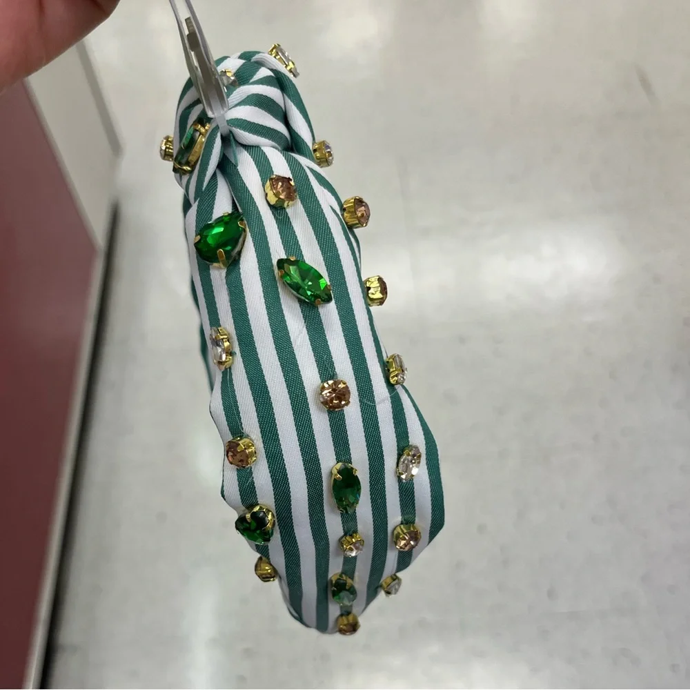 NWT ⚜️💚⚜️ Piper K Gorgeous Crystals Embellished Hair Headband - Picture 7 of 8